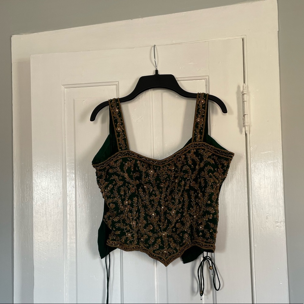 Handmade corset style top